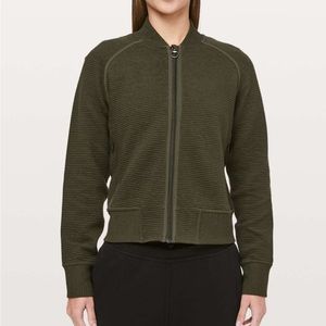 Lululemon On Repeat Bomber 10 Dark Olive